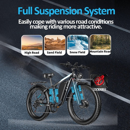 E·Bycco 24" EB7PRO Dual Motor 4000W Peak 5000W 52V 32Ah Lightweight Electric Bike