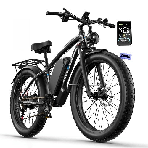 GAMVIRE 26'' V7 Long Range Electric Bike 2000W Peak 2500W 52V 32Ah