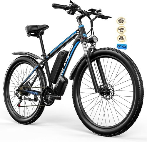 England:  29" E8 E·Bycco Best Budget Electric Mountain Bike 750W Peak 1000W 48V 17.5Ah