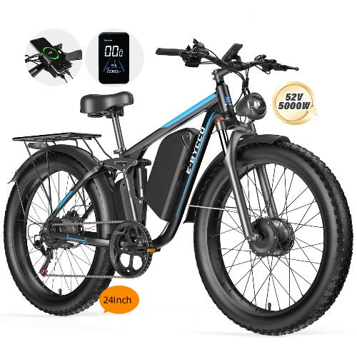 England : 24" EB7PRO E·Bycco Dual Motor 4000W Peak 5000W 52V 32Ah Lightweight Electric Bike
