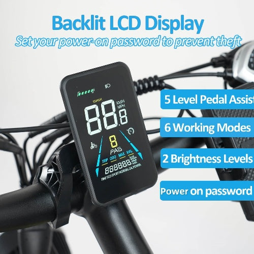 E·Bycco 26'' EB7PRO Dual Motor 4000W Peak 5000W 52V 32Ah Adult Electric Bike