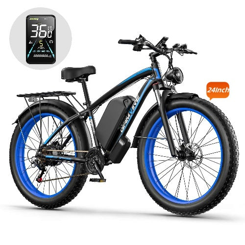 GAMVIRE 24'' V7 Long Range Electric Bike 1500W Peak 2000W 52V 19.2Ah
