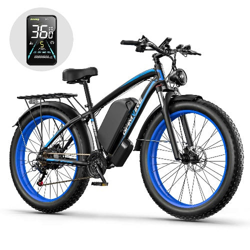 GAMVIRE 24'' V7 Long Range Electric Bike 1500W Peak 2000W 52V 19.2Ah